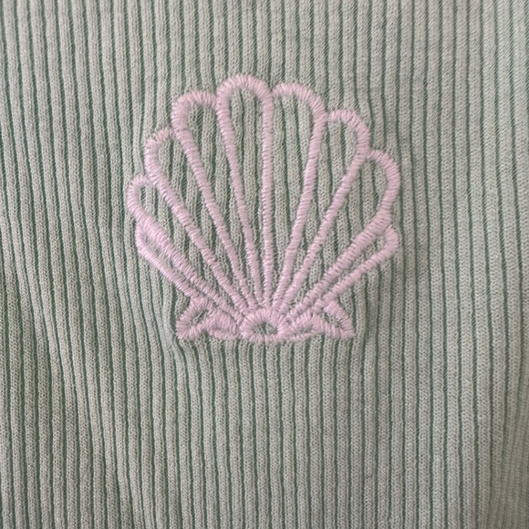 Wild Fable Embroidered Ribbed Tank, Small - Picture 2 of 5